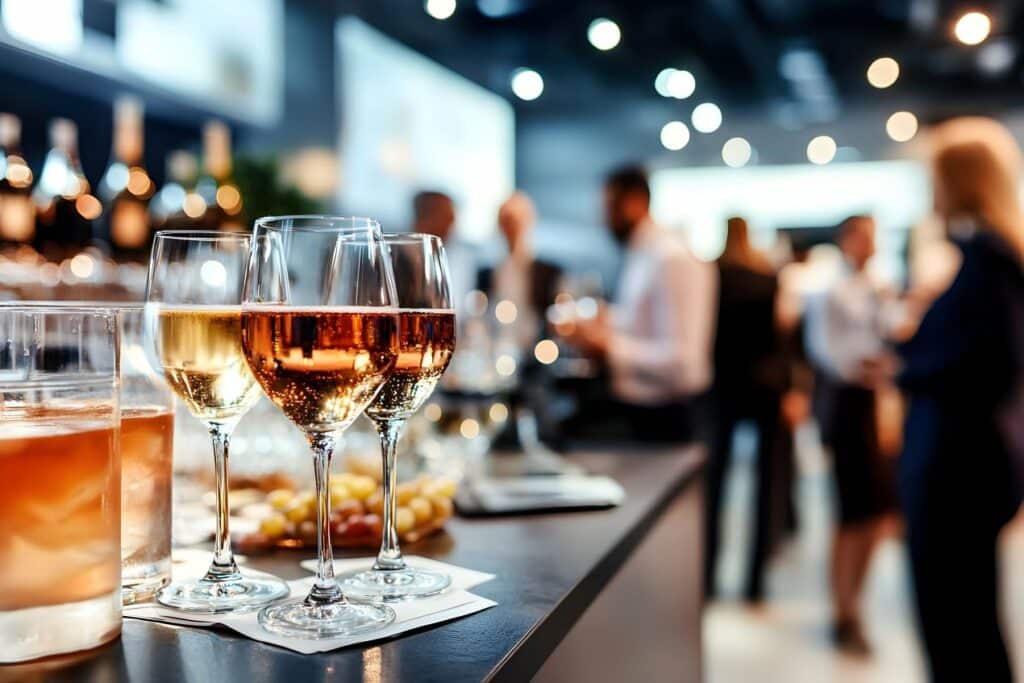 Hochwertiges Networking-Event mit Drinks – idealer Einstiegspunkt fuer Karrieren im Lifestyle-Sektor, etwa fuer Frauen, die Escort werden wollen