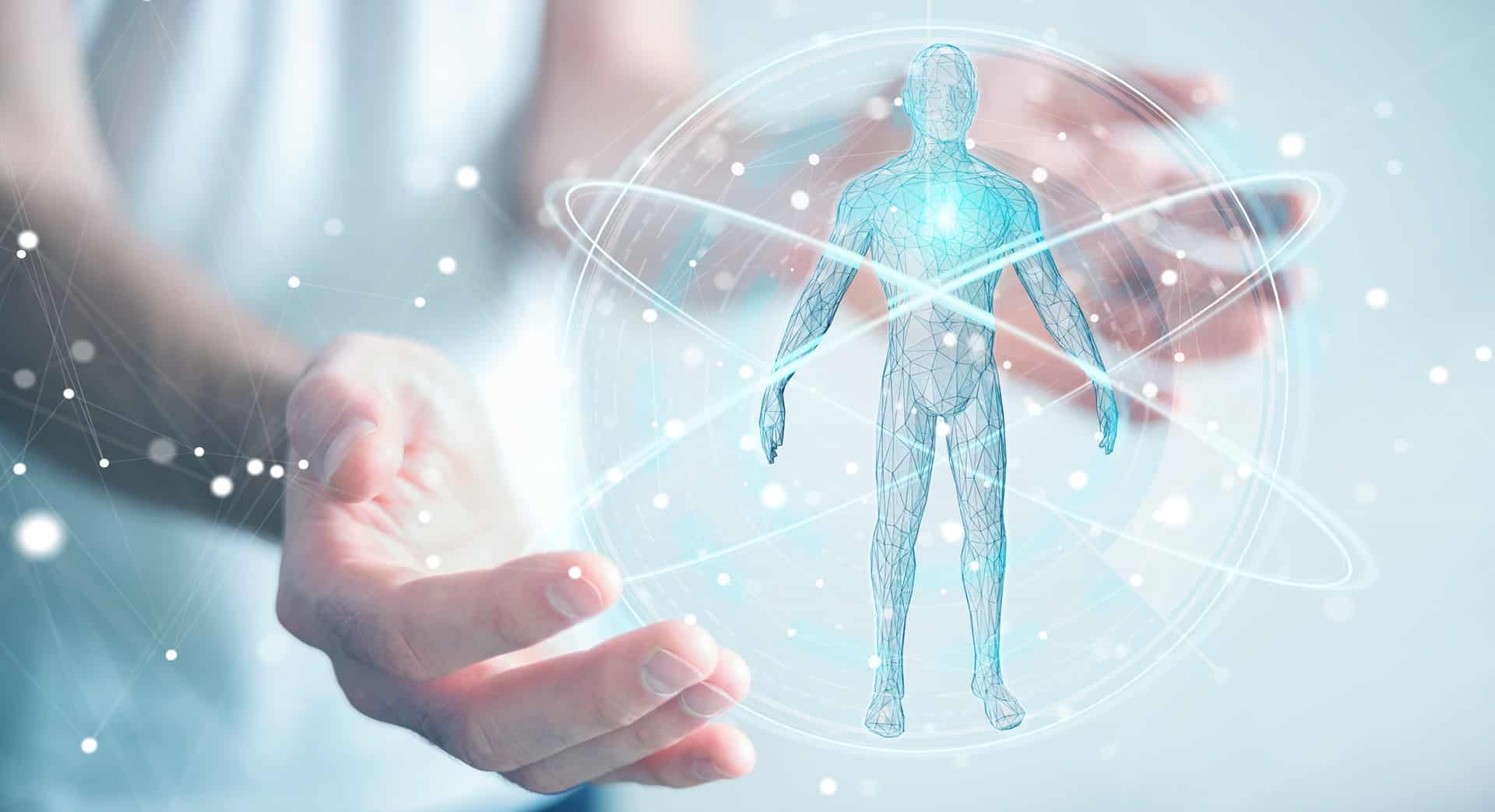 Digitale Figur als Symbol für Gesundheit | Omega-3 Algenöl